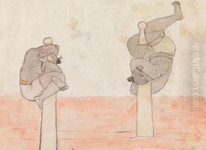Two Jeyties by Gangaram Chintaman Tambat