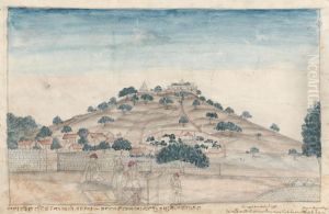 View of Parbati, a Hill near Poona Occupied by Temples Frequented by the Peshwa by Gangaram Chintaman Tambat