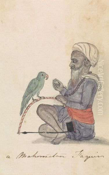 A Mohametan with his Parrot - view 1