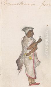 A Gugerat Brahmin by Gangaram Chintaman Tambat