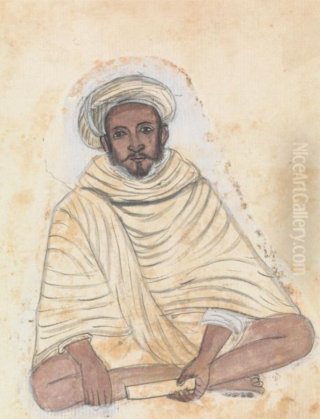 A Man holding a Scroll - view 1