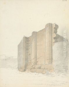 Sketch of the Temple of Asclepius at Agrigento, Sicily