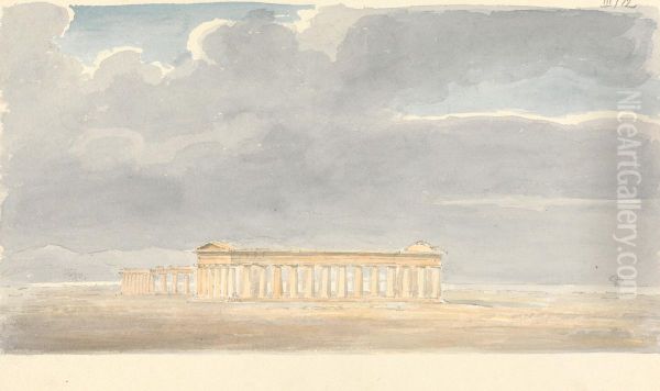 Second Temple of Hera, in the Foreground, First Temple of Hera in the Background, at Paestum - view 1