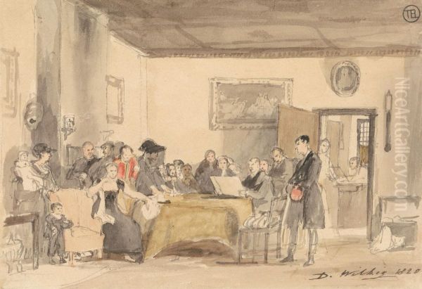 Study for "Reading the Will" - view 1