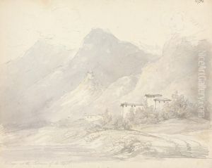 Village at the Entrance of the Tyrol by Robert Smirke