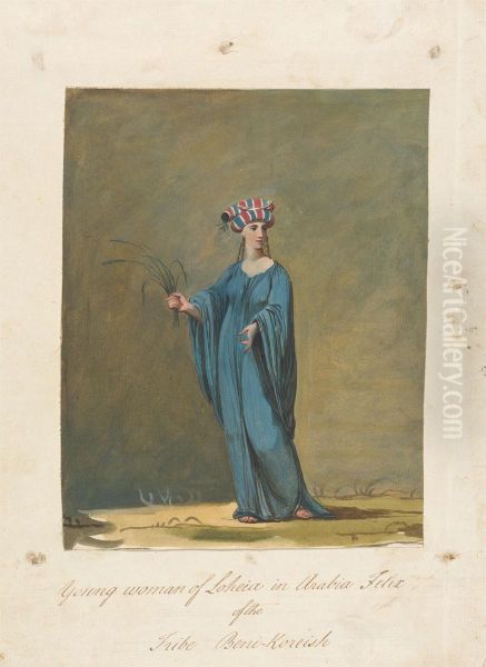 Young Woman of Loheia in Arabia Felix of the Tribe Beni-Koreish - view 1