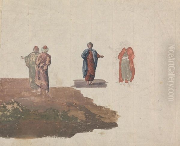 Five Men Talking - view 1