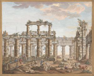 Temple ruins by James Bruce
