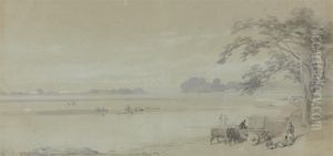 Water View near Calcutta by Sir Charles D'Oyly, 7th Baronet