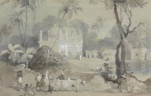 Mosque at Borranypore by Sir Charles D'Oyly, 7th Baronet