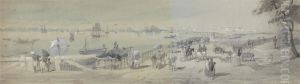 General View of Calcutta, from the Entrance to the Water Gate of Fort William by Sir Charles D'Oyly, 7th Baronet