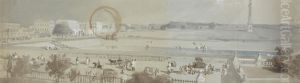 Chowringhee Road from No. XI Esplanade by Sir Charles D'Oyly, 7th Baronet
