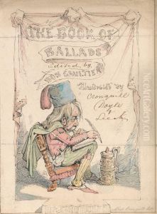 Original Frontispiece for 'Book of Ballads' (Bon Gaultier) by Alfred Henry Forrester