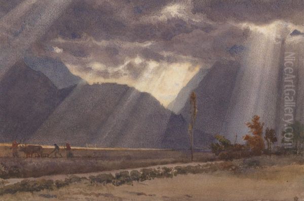 Landscape near Ageles - Gazost at the foot of the Pyrenees - view 1