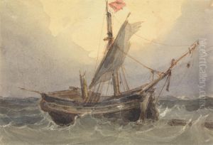 Ship at Sea by William Wyld