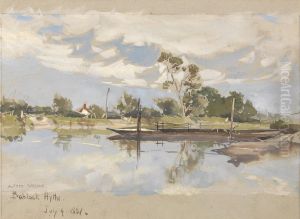 Bablock Hythe, Near Oxford by Alfred Parsons