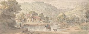 Fording the Stream in a Mountain Valley by James Duffield Harding
