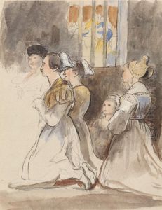 A Group of Women at Mass by David Wilkie