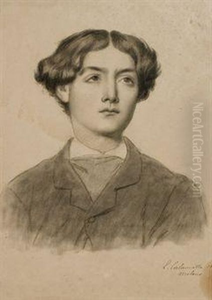 Portrait D'un Jeune Homme En Buste - view 1