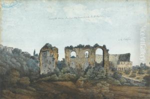 The Claudian Aqueduct and Colosseum by Thomas Jones