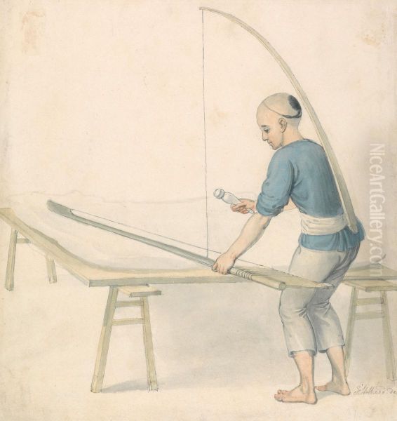 Chinese Youth Weaving - view 1