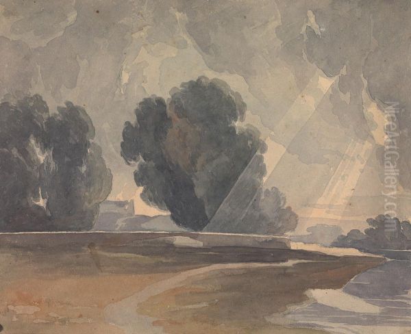 Landscape with Trees and Lake - view 1