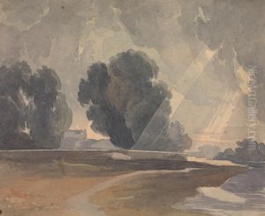 Landscape with Trees and Lake by Thomas Sully