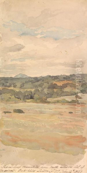 Sugar-Loaf Mountain, From North Window, Col. J. Monroe's. Oak-Field Landon Co. Va. June 12th 1829 - view 1