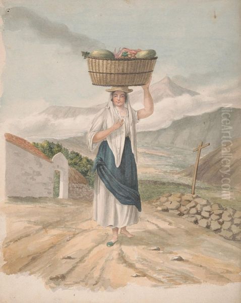 Female huckster of Port Orotava - view 1