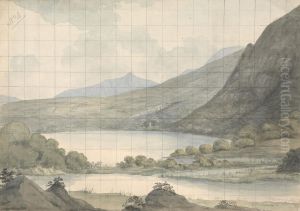 Turk Lake looking Across the River and Brikeen Island (Ireland) by Isaac Weld
