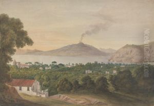 Vesuvius Across the Bay of Naples by Isaac Weld