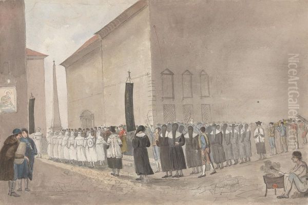 Funeral Procession at Rome - view 1