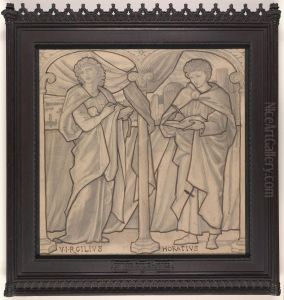 Preparatory Design for a Stained Glass Window, Virgil and Horace by Edward Burne-Jones