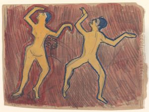 Study of Two Frenzied Dancers Study of Two Frenzied Dancers