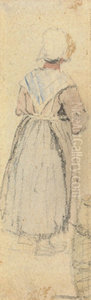 A Peasant Woman, Standing, Seen From Behind A Peasant Woman, Standing, Seen From Behind