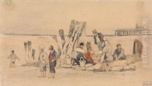 Fisherfolk on the Beach, Ostend