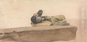 A Boy Lying Down by Joseph Stannard
