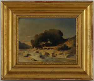 Paysage De Campagne Suisse by Arthur Jean Bapt. Calame