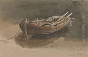 A Rowing Boat by Hugh William Williams