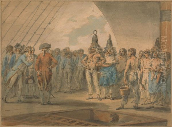 Crossing the Line Ceremony on Board the Ship, "Vestal" - view 1