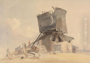 A Storm Damaged Windmill