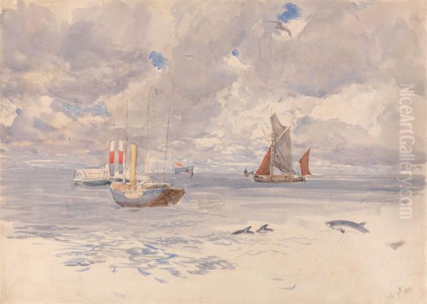 Porpoises, July 7, 1883 - view 1