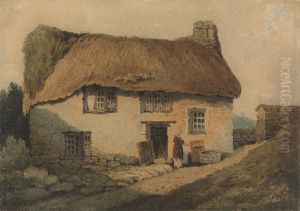 The Thatched Cottage by Samuel Prout