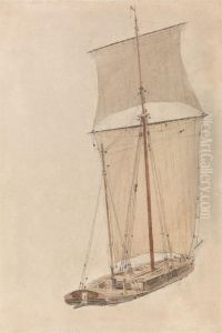 The "Friend" Sailing Vessel at Upton-on-Severn by William Turner