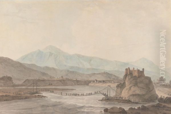 The Rope Bridge At Sirinagur - view 1