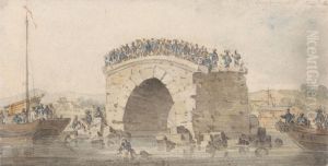 Remains of a Bridge at San-Sien-Wey on the Pei-Ho near Tong-Tcheou, August 15, 1793 by William Alexander