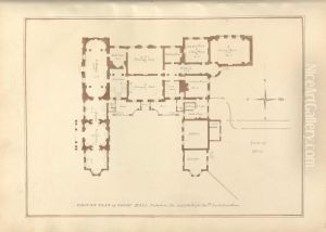 Ground Plan of Newby Hall, Yorkshire; the Seat of the Right Hon'ble Lord Grantham by George Stubbs