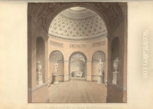 The Gallery at Newby Hall; the Seat of the Right Hon'ble Lord Grantham by George Stubbs