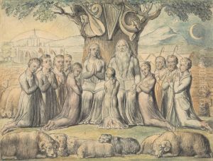 Job and His Family by John Linnell