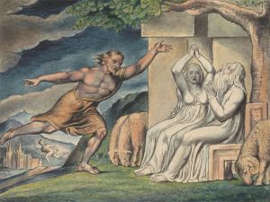 The Messengers Tell Job of the Misfortunes that Have Befallen Him by John Linnell